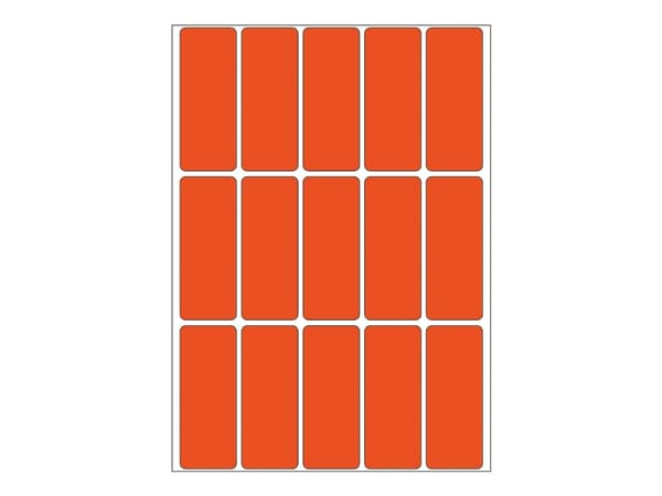 HERMA - Permanet adhesiv - rød - 20 x 50 mm 480 etikett(er) (32 ark x 15) merkelapper