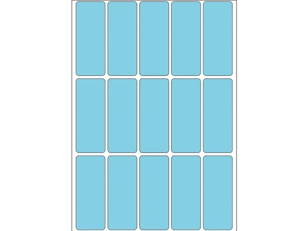 HERMA - Papir - matt - permanet adhesiv - blå - 20 x 50 mm 480 etikett(er) (32 ark x 15) merkelapper