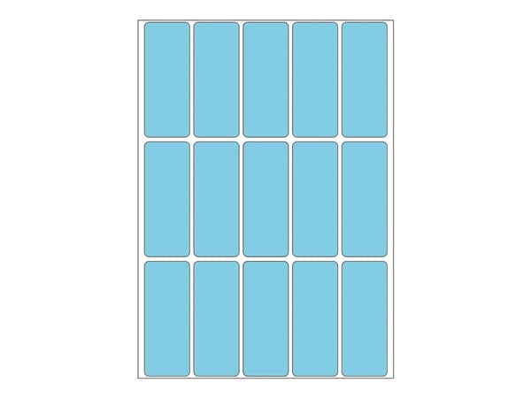 HERMA - Papir - matt - permanet adhesiv - blå - 20 x 50 mm 480 etikett(er) (32 ark x 15) merkelapper