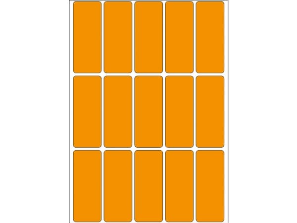 HERMA - Permanent häftning - skinande orange - 20 x 50 mm 360 etikett (er) (24 ark x 15) etiketter