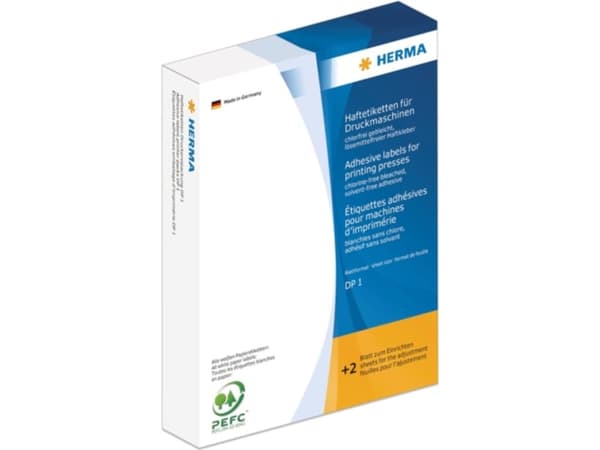 HERMA 2741, Gult, Sirkel, 252 ark, 16,8 cm, 12 cm, 19 mm
