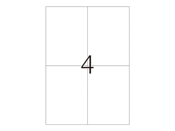 HERMA Special - Polyester - matt - selv-adhesiv - sølv - A6 (105 x 148 mm) 100 etikett(er) (25 ark x 4) filmetiketter