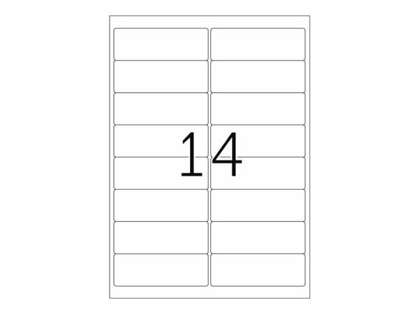 HERMA Premium - Papper - matt - permanent självhäftande - vit - 99.1 x 33.8 mm 400 etikett (er) (25 ark x 16) laminerade adressetiketter