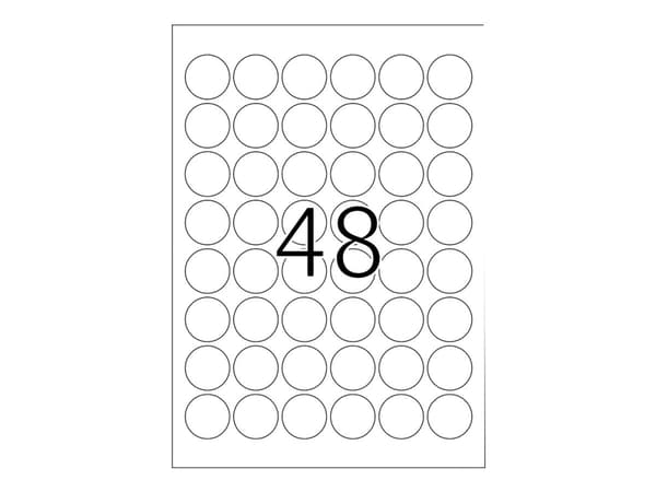 HERMA Special - Matt - självhäftande - gul - 30 x 30 mm 1200 etikett (er) (25 ark x 48) filmetiketter