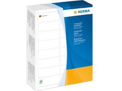 HERMA Computer labels - Papper - matt - permanent självhäftande - perforerad - vit - 68.58 x 35.7 mm 4000 etikett (er) löpande z-vikta etiketter