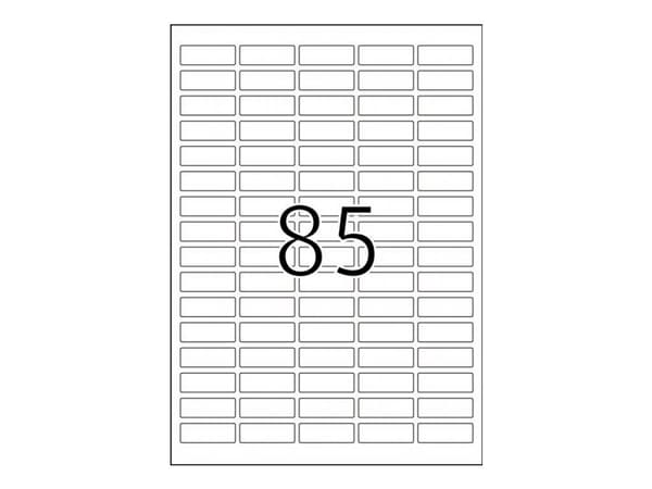 HERMA 8337, Valkoinen, Itse kiinnittyvä tulostintarra, A4, Laser, Kiinteä, Matta