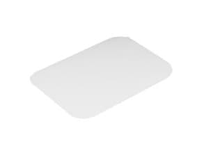 Låg karton plan med Alu/PE indvendigt 255x185 mm til 1850 ml alubakke,400 stk/krt