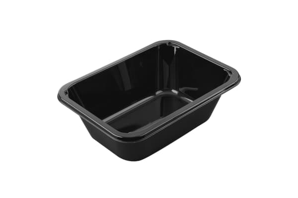 Plastbakke C2187-1o CPET sort 920ml t/ovn og microovn 420stk