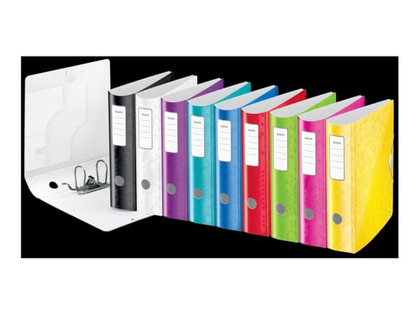 Leitz 180° Active WOW - Hevarmbuefil - spine width: 82 mm - for A4 - kapasitet: 500 ark
