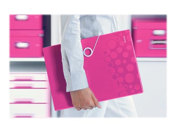 Leitz WOW Polypropylen (PP) Metallisk, Rosa A4