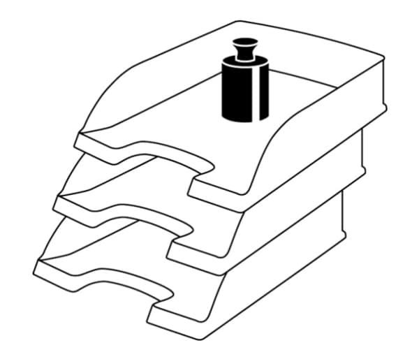 Leitz 52270085 skrivbordskorgar Polystyren Grå
