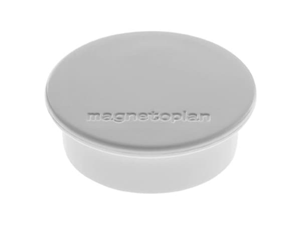 magnetoplan Discofix rund magnet "färg", grå med solid ferritkärna, vidhäftningskraft: ca 2,2 kg (1662001)