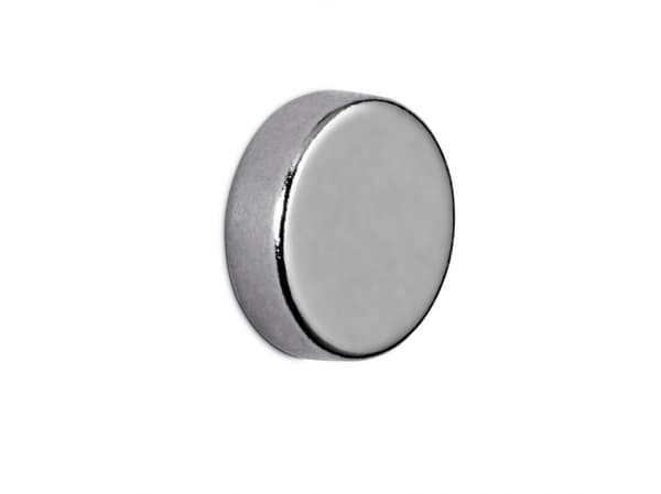 MAUL neodymmagnet, diameter: 10 x (H) 3 mm, nikkel, holdekraft: 2 kg, skive - 1 stk (6166396)