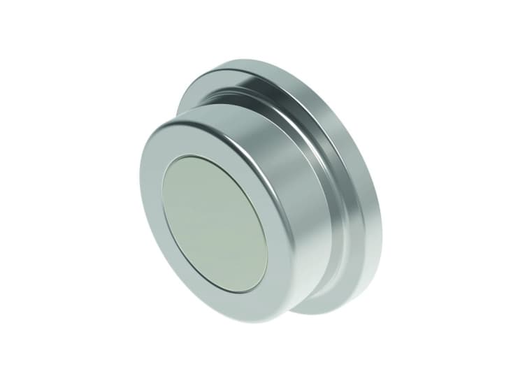 MAUL 6170396, Rund, Neodymium, Silver, Glansigt, 2,2 cm, 9 mm
