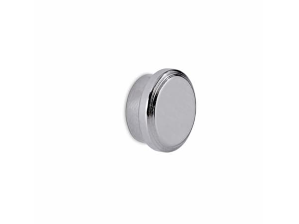 MAUL 6170596, Rund, Neodym, Sølv, Gloss, 2,5 cm, 9 mm