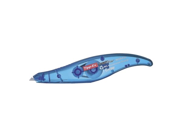Tipp-Ex Exact Liner ecolutions - Retterulle - 5 mm x 6 m - polyester - transparent blå boks