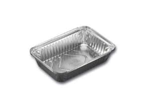 Alubakke 890 ml 207x141x41 mm rektangulær kraftig kvalitet,100 stk/pk