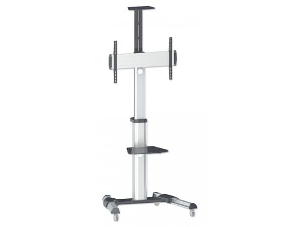 Manhattan 461245, 50 kg, 94 cm (37"), 177,8 cm (70"), 600 x 400 mm, Høydejustering, Sort, Sølv