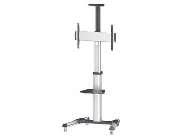 Manhattan 461245, 50 kg, 94 cm (37"), 177,8 cm (70"), 600 x 400 mm, Høydejustering, Sort, Sølv