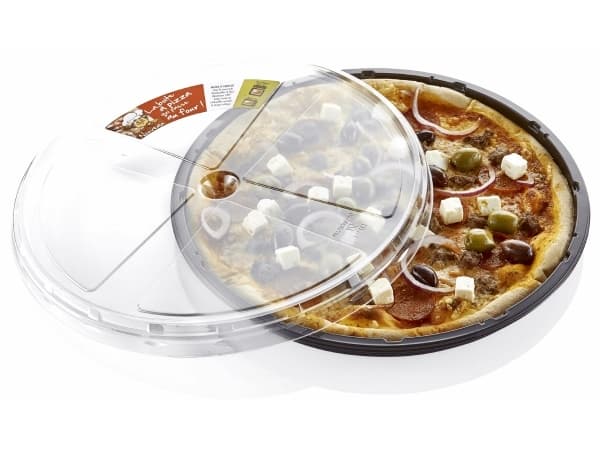 Låg t/pizza- og tapasbakke rund APET 60stk/kar Ø330mmx23mm