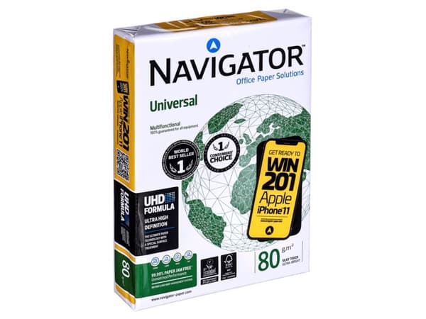 Navigator Universal, Universaali, A4 (210x297 mm), 500 arkkia, 80 g/m², Valkoinen