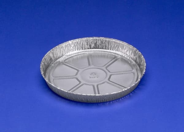 Alubakke 640 ml Ø206x22 mm Rund,100 stk/pk