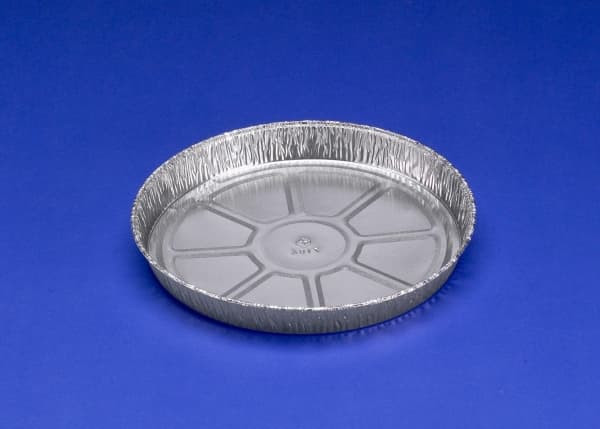 Alubakke 640 ml Ø206x22 mm Rund,100 stk/pk