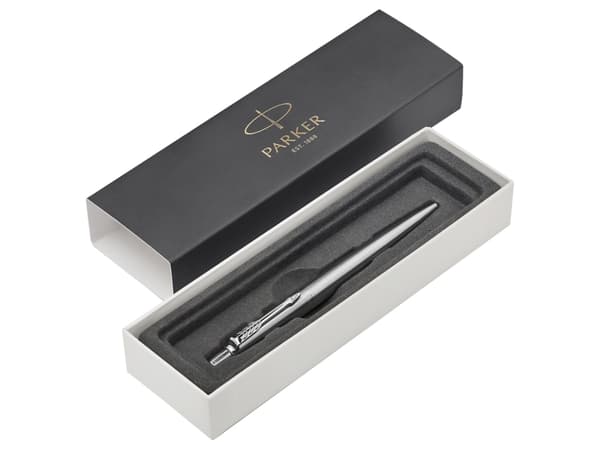 Kuglepen Parker Jotter, rustfrit stål med blå skrift