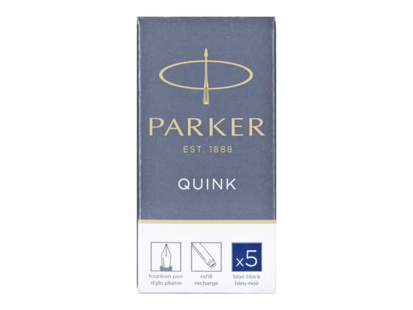 Parker 1950385, Svart, Blå, Grå, Reservoarpenna, 5 styck