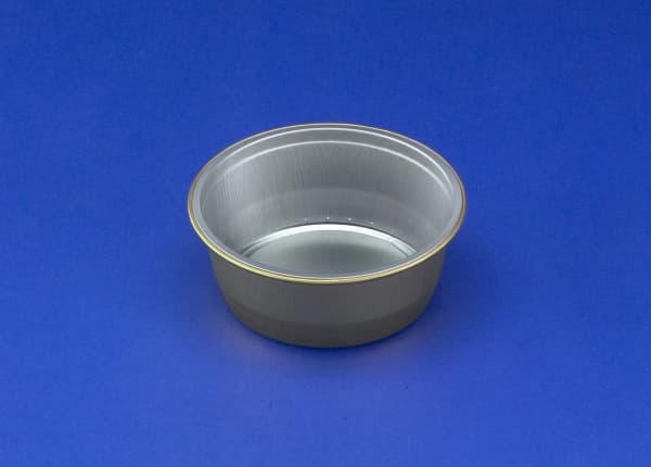 Alubakke 290 ml Ø111x43 mm Rund Guld,115 stk/pk