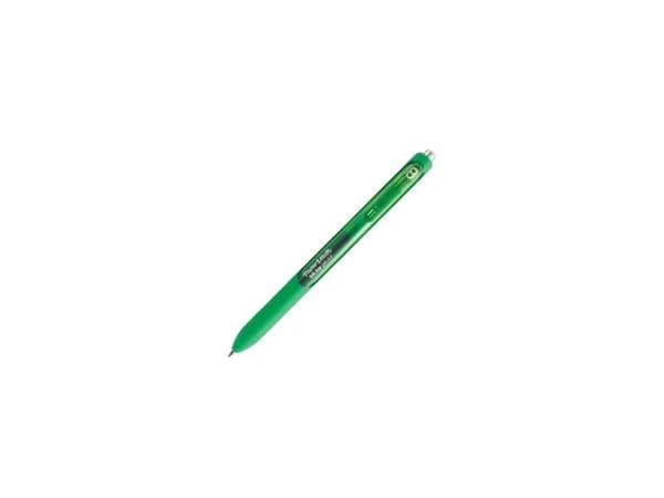 Papermate Injoy Gel, Indragbar gelpenna, Grön, Grön, Transparent, Rund, Ambidextrous, Medium