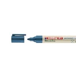 edding EcoLine 21 - Markør - permanent - for glass, metall, plast - blå - 1.5-3 mm