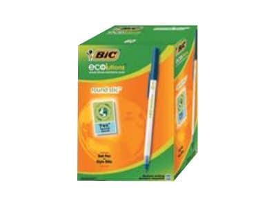 BIC ECOlutions round stic - Kulepenn - blå - 1 mm - medium (en pakke 60)