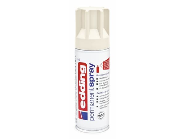 Pysyvä spray-edding, matta, kermanvalkoinen