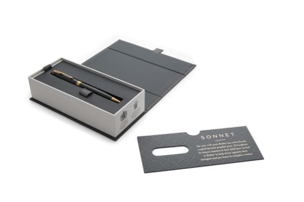 Parker 1931497, Svart, Guld, Medium, Rund, Guld, Lack, Metall