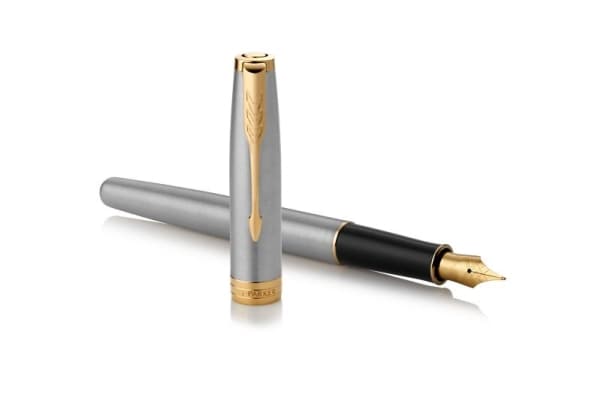 Parker 1931505, Svart, Guld, Rostfritt stål, Blå, Metall, Rostfritt stål, Guld, Rund spets, Guld/rostfritt stål