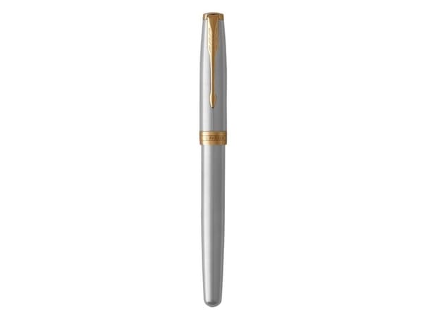 Parker 1931506, Stiftpenna, Svart, Guld, Rostfritt stål, Svart, Metall, Rostfritt stål, Guld, Fin