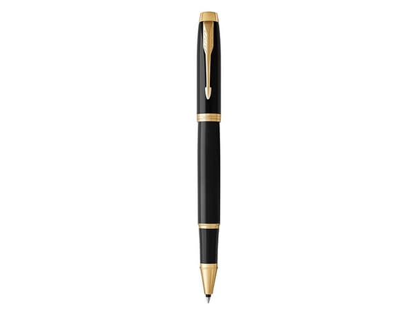Parker IM, Stiftpenna, Svart, Guld, Svart, mässing, Lack, Fin