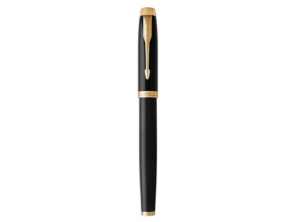 Parker IM, Stiftpenna, Svart, Guld, Svart, mässing, Lack, Fin