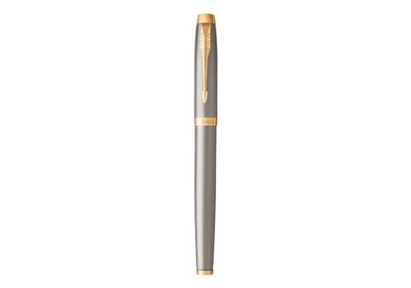 Parker IM, Stiftpenna, Svart, Guld, Grå, Svart, mässing, Metall, Guld, Lack, Fin
