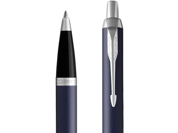Parker IM, Klämma, Fastklämbar, indragbar kulspetspenna, Påfyllnadsbar, Blå, 1 styck
