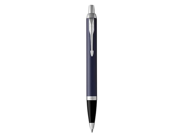 Parker IM, Klämma, Fastklämbar, indragbar kulspetspenna, Påfyllnadsbar, Blå, 1 styck