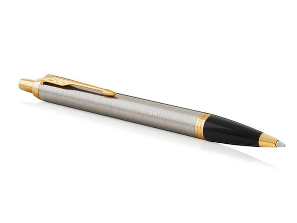 Parker IM, Klämma, Fastklämbar, indragbar kulspetspenna, Påfyllnadsbar, Blå, 1 styck