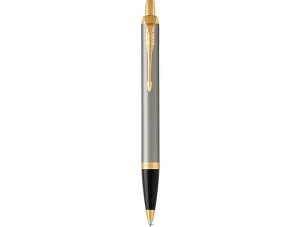 Parker IM, Klämma, Fastklämbar, indragbar kulspetspenna, Påfyllnadsbar, Blå, 1 styck