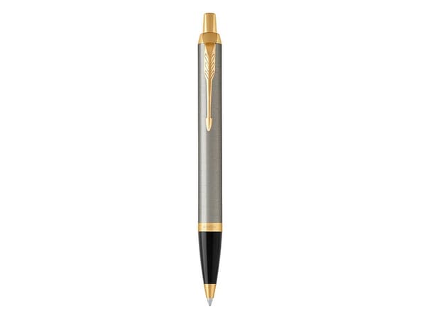 Parker IM, Klämma, Fastklämbar, indragbar kulspetspenna, Påfyllnadsbar, Blå, 1 styck