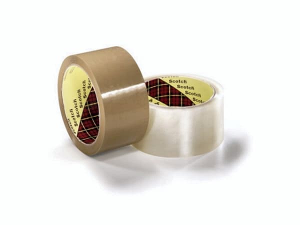 Pakketape 3M 309 PP acryl brun 48mm x 66m - støjsvag (karton á 36 ruller)