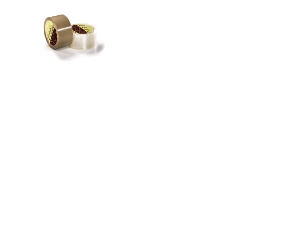 Pakketape 3M 309 PP acryl brun 48mm x 66m - støjsvag (karton á 36 ruller)