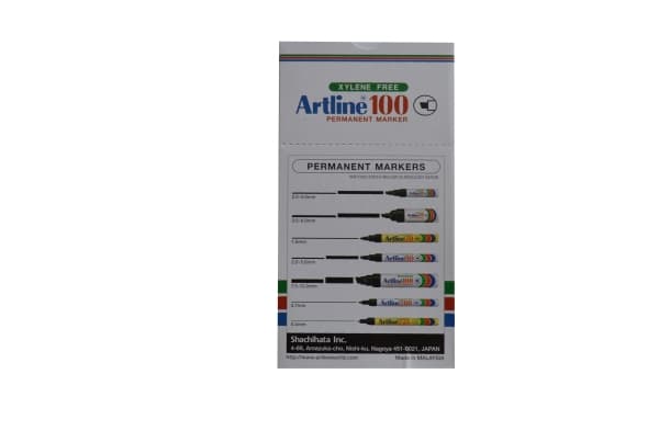 Marker Artline® 100 permanent blå 7,5-12mm - (6 stk.)