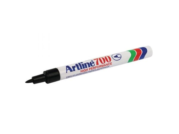 Marker Artline® 700 permanent sort 0,7 mm - (12 stk.)