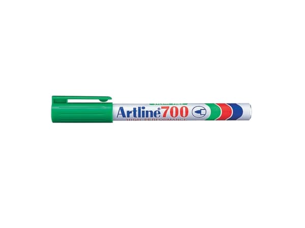 Marker Artline® 700 permanent grön 0,7mm - (12 st.)